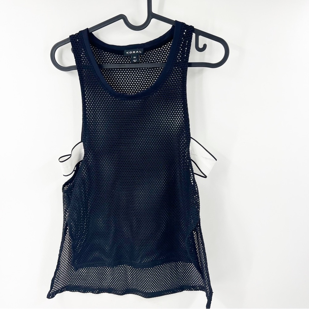 ✅ KORAL LINE BLACK MESH TANK SIZE X-SMALL